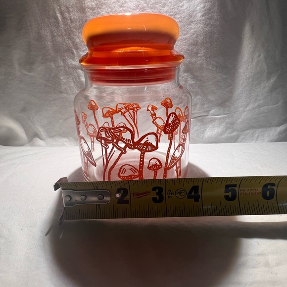 Vintage Retro ‘Mushrooms’ Kitchen Glass Storage Jar - Picture 3 of 7